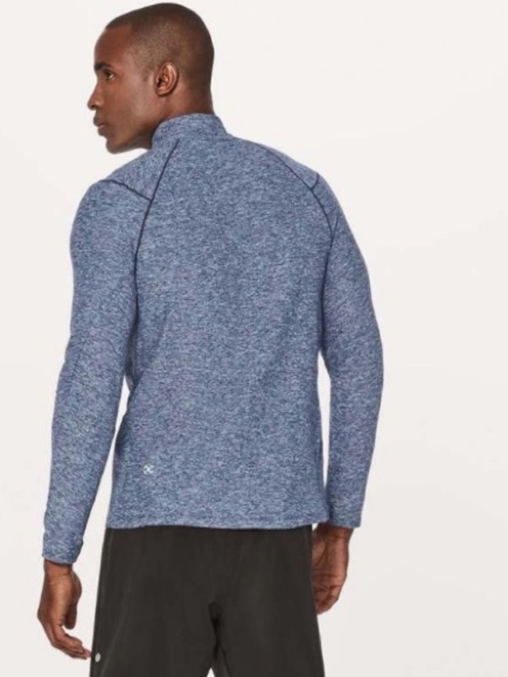 Lululemon Surge Warm 1/2 Zip Heathered Nautical Navy Size Large